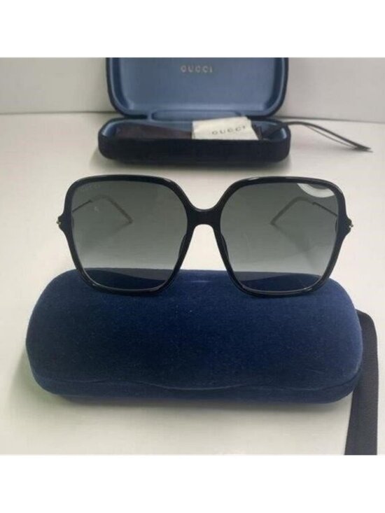 ?- New Authentic Gucci Grey Butterfly Ladies Sunglasses GG1267S 001 60 , descri main image 6